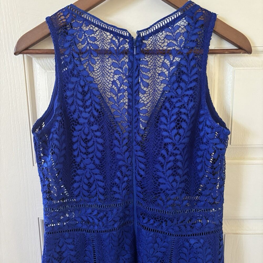 NWT Babydoll Floral Womens Midi Dress Hoco Lace Sheer Size Large Romantic‎ - Picture 9 of 12